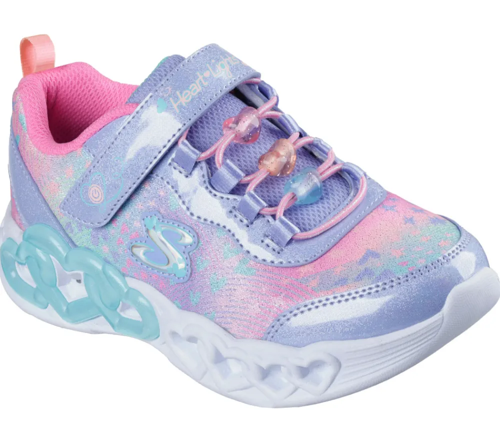 SKECHERS Infinite Heart Lights - LVMT- Sneakers Med Blink|Sneakers Med Lys