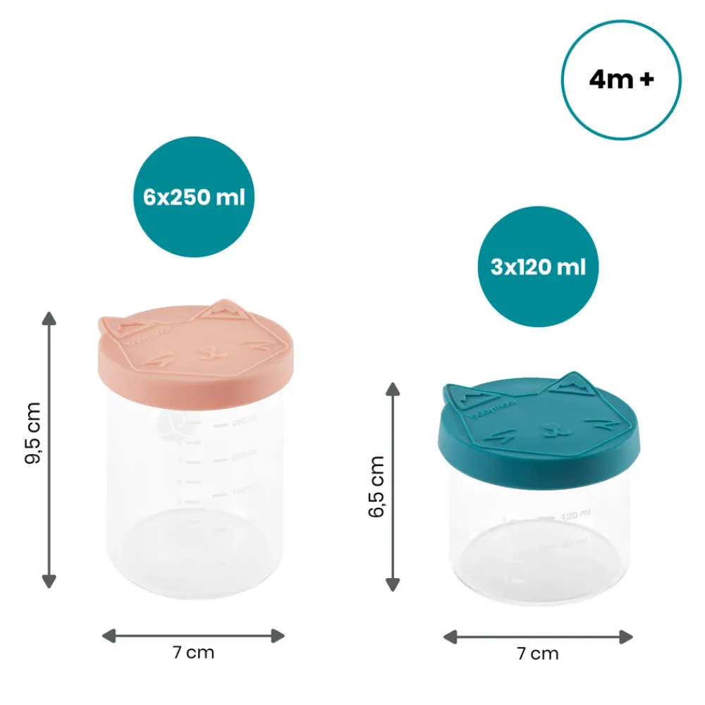 Babymoov ISY Bowls - 6x 250 ml & 3x 120ml- Madopbevaring