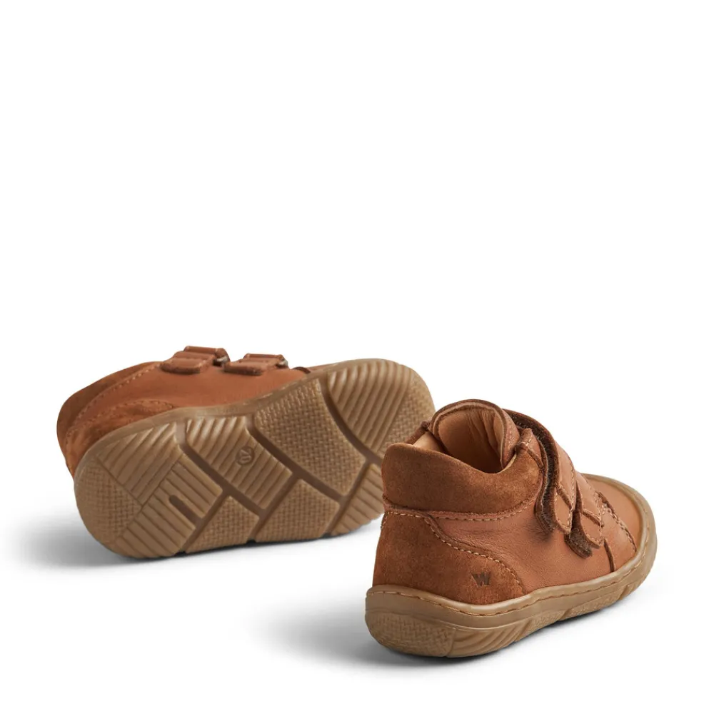 Wheat Ivalo dobbelt velcro prewalker - cognac- Begyndersko