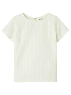 Lil' Atelier Jazelle kortærmet løs skjorte - COCO MILK- Skjorter