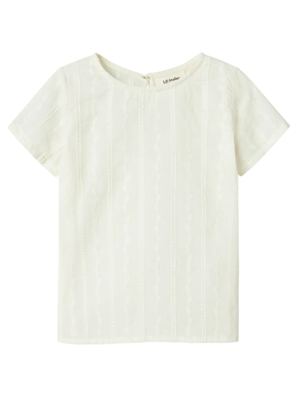 Lil' Atelier Jazelle kortærmet løs skjorte - COCO MILK- Skjorter