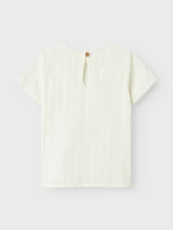 Lil' Atelier Jazelle kortærmet løs skjorte - COCO MILK- Skjorter