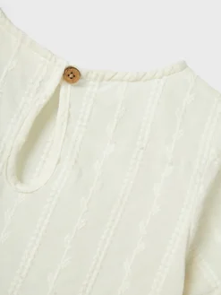 Lil' Atelier Jazelle kortærmet løs skjorte - COCO MILK- Skjorter