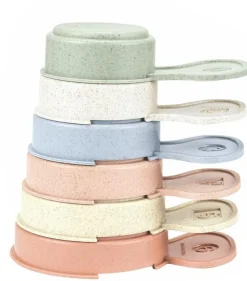 Magni Jenga stabel kopper i hvedestrå, 6 stk- Badelegetøj