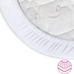 Babybay Jersey lagen, deluxe 1 stk. til Side by side seng Boxspring - hvid-Børn Lagner & Vådliggerlagner