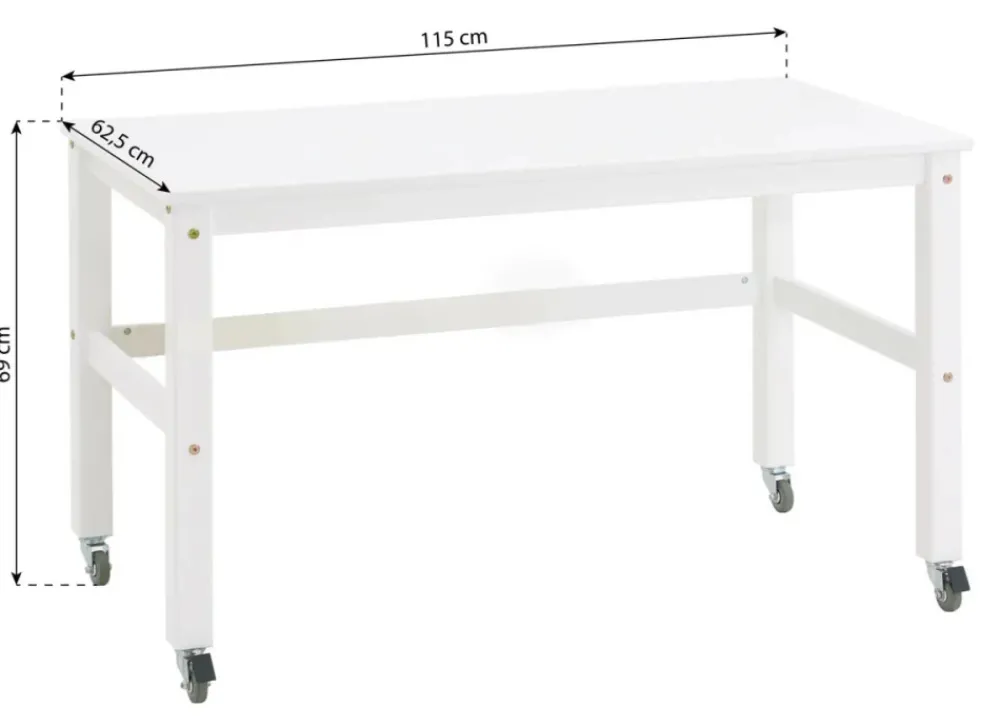 Hoppekids Jonas Skrivebord - hvid-Børn Børneborde & Stole