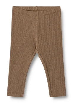 Wheat Jules Jersey Leggings - Coffee melange- Leggings