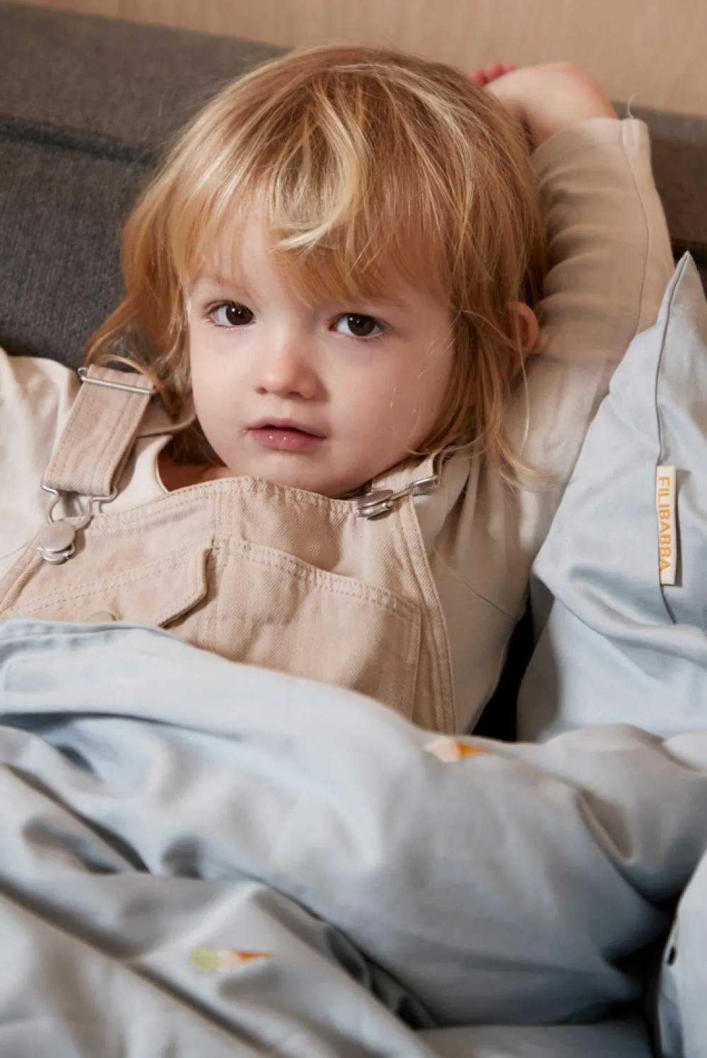 Filibabba Junior sengetøj - Pearl Blue-Børn Sengetøj