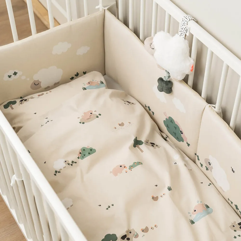 Done By Deer Junior Sengetøj, Tiny farm Sand-Børn Sengetøj