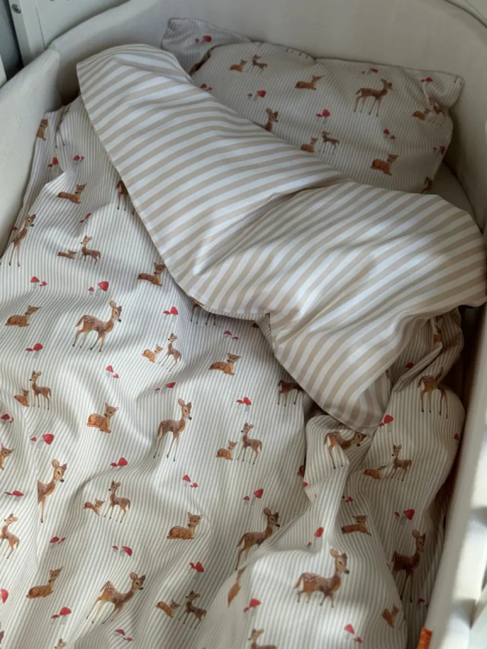 All By Voss Juniorsengetøj, Bambi Beige 100x140 cm-Børn Sengetøj