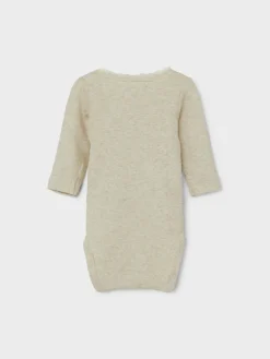 NAME IT Kab langærmet boby - Peyote melange- Bodystocking Langærmet