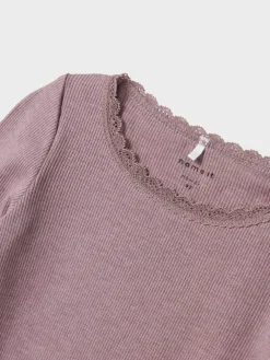 NAME IT Kab langærmet top - Elderberry- Bluser