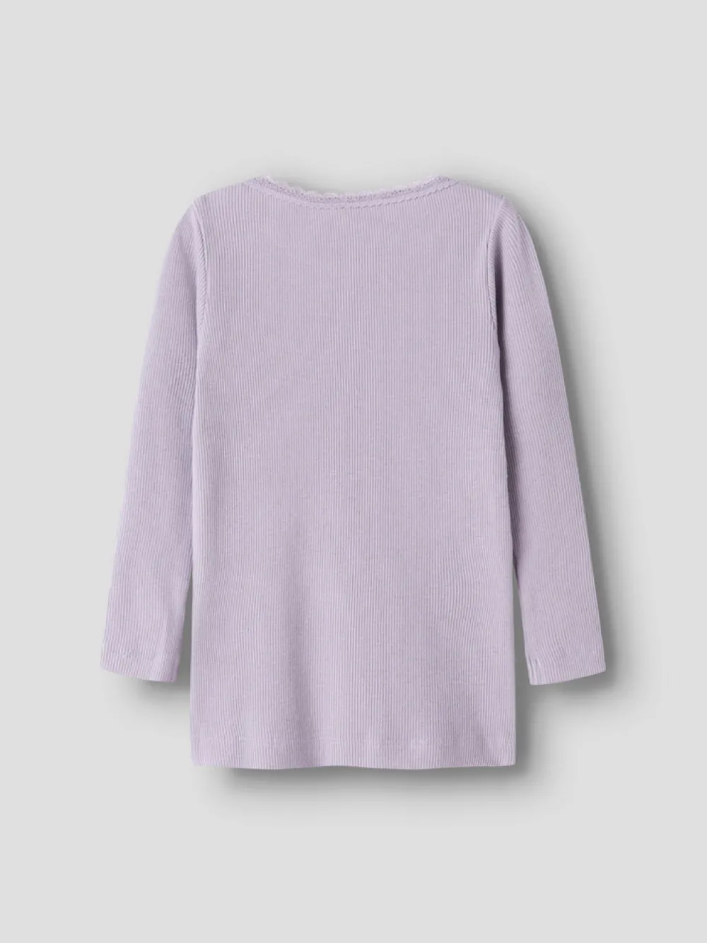 NAME IT Kab langærmet top - Lavender Gray- Bluser