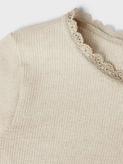 NAME IT Kab langærmet top - PEYOTE- Bluser