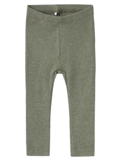 NAME IT Kab leggings - Dusty olive- Leggings