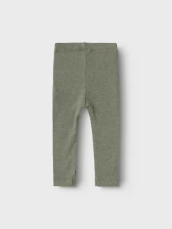 NAME IT Kab leggings - Dusty olive- Leggings