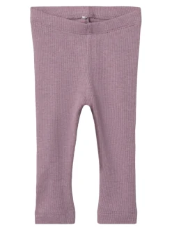 NAME IT Kab leggings - ELDERBERRY- Leggings