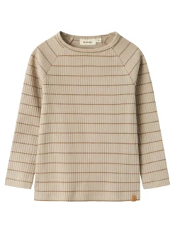 Lil' Atelier Kail langærmet slim top - PURE CASHMERE- Bluser