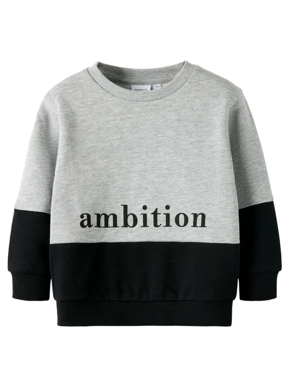 NAME IT Kent Sweatshirt - Grey Melange- Cardigans, Veste & Trøjer