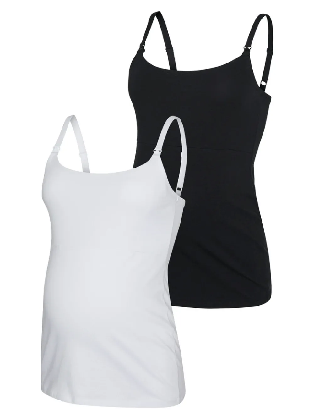 MamaLicious Kerrie strap top - BLACK- Overdele