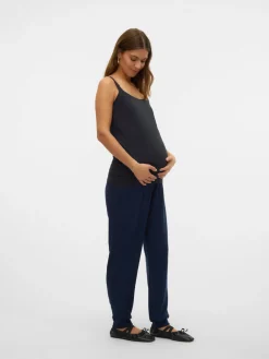 MamaLicious Kerrie strap top - BLACK- Overdele