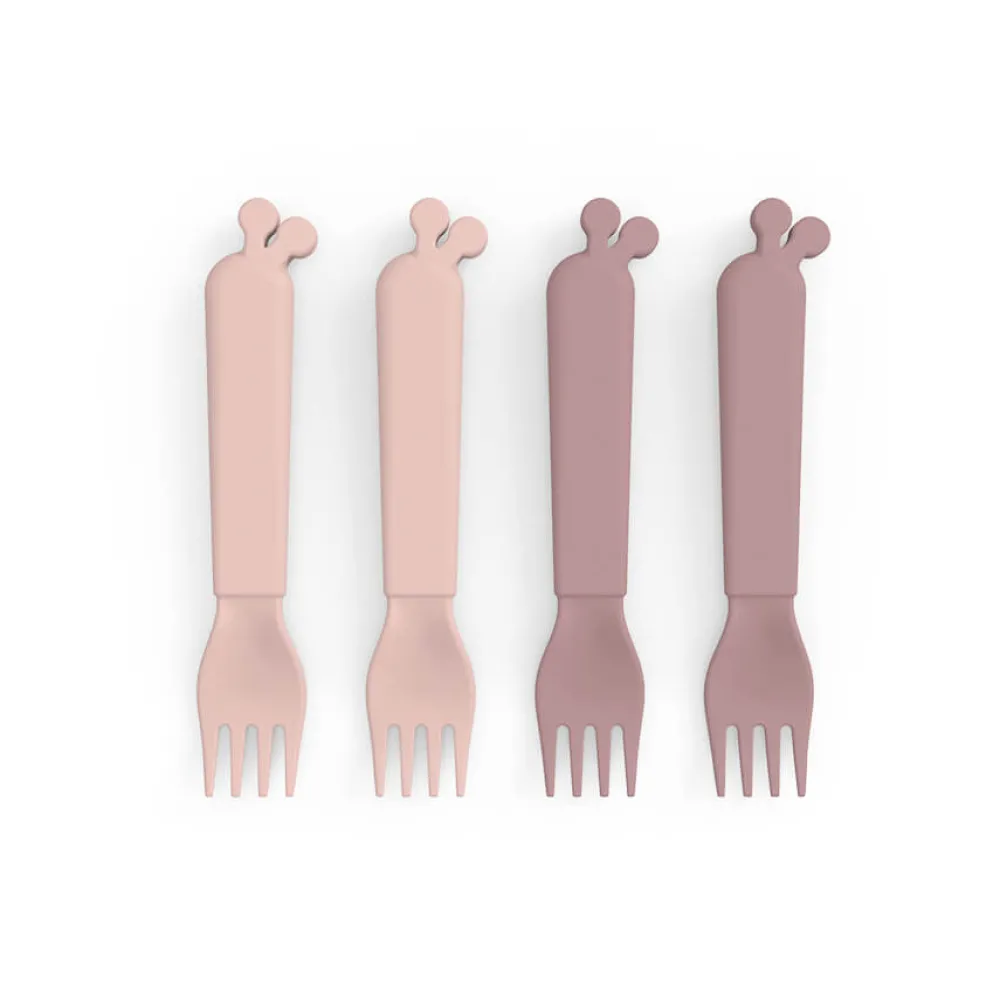 Done By Deer Kiddish gafler 4 stk. Raffi - pudder- Bestik