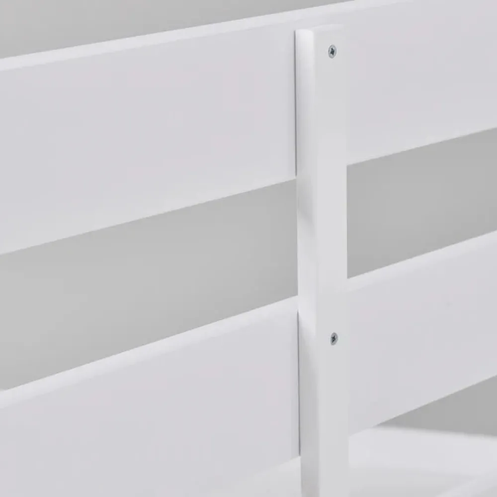 Hoppekids Køjeseng inkl. bund, Eco comfort 90x200 cm. - Hvid-Børn Juniorsenge