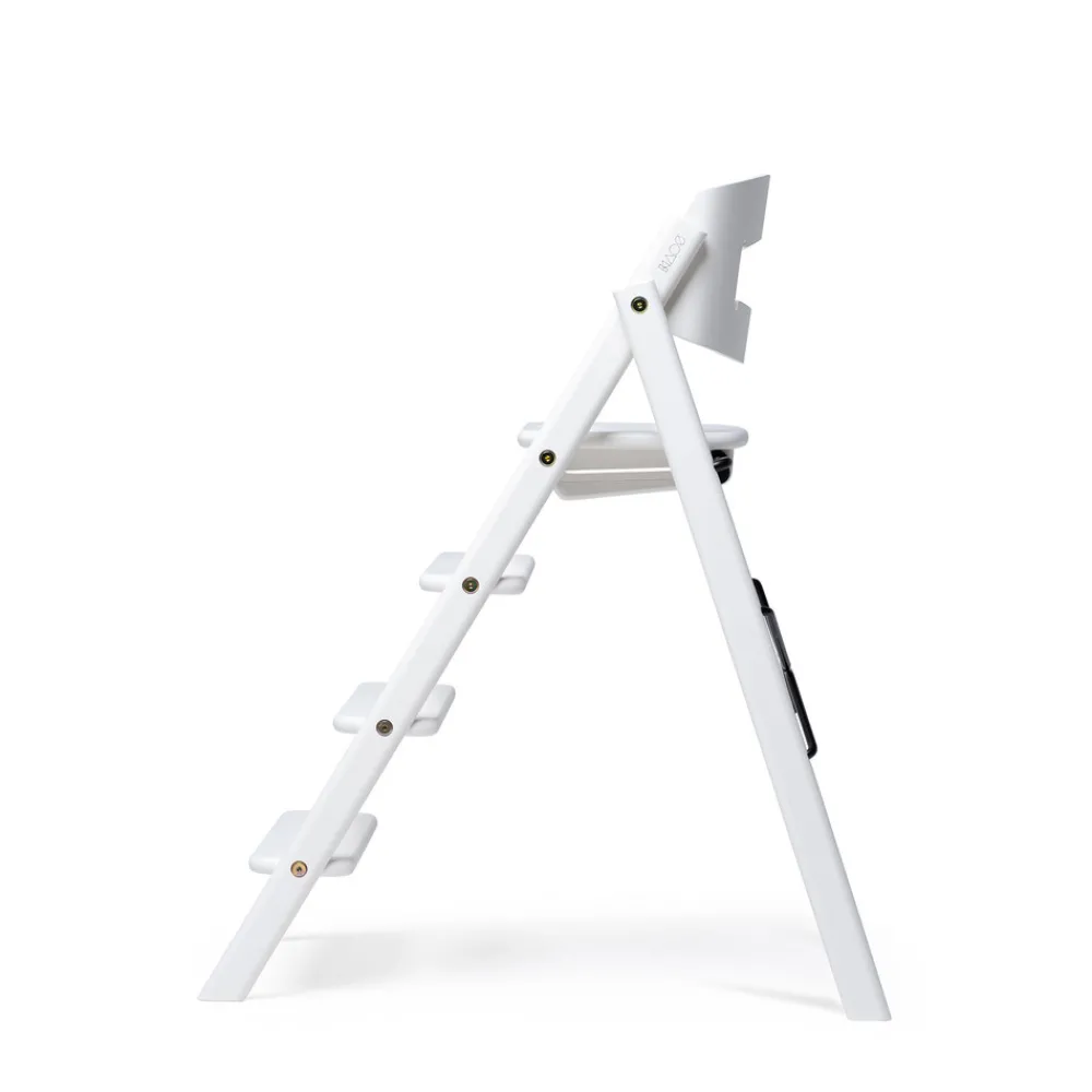 KAOS Klapp højstol foldbar - bøg hvid-Børn Højstole Uden Tilbehør