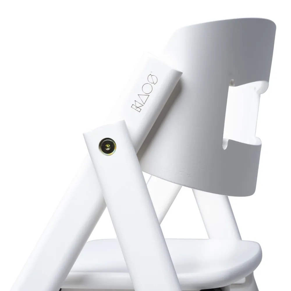 KAOS Klapp højstol foldbar - bøg hvid-Børn Højstole Uden Tilbehør