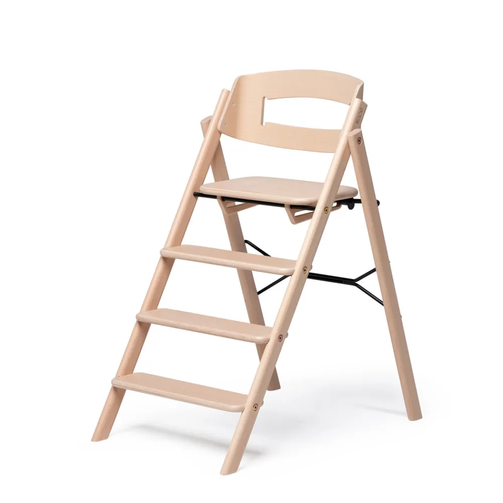 KAOS Klapp højstol foldbar - bøg natur-Børn Højstole Uden Tilbehør