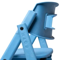 KAOS Klapp højstol foldbar - Genbrugsplast, blå-Børn Højstole Uden Tilbehør