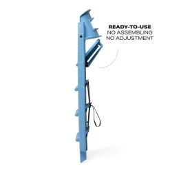 KAOS Klapp højstol foldbar - Genbrugsplast, blå-Børn Højstole Uden Tilbehør