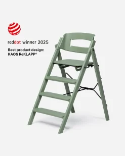 KAOS Klapp højstol foldbar - Genbrugsplast, sort-Børn Højstole Uden Tilbehør