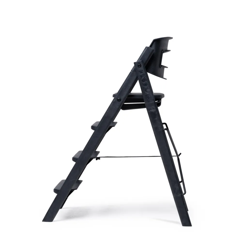 KAOS Klapp højstol foldbar - Genbrugsplast, sort-Børn Højstole Uden Tilbehør