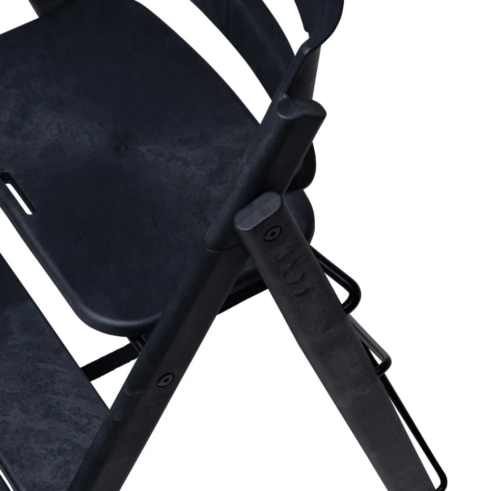 KAOS Klapp højstol foldbar - Genbrugsplast, sort-Børn Højstole Uden Tilbehør