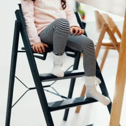 KAOS Klapp højstol foldbar - Genbrugsplast, sort-Børn Højstole Uden Tilbehør