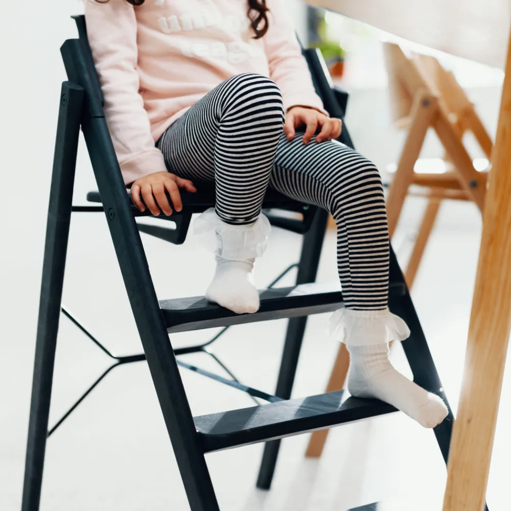 KAOS Klapp højstol foldbar - Genbrugsplast, sort-Børn Højstole Uden Tilbehør