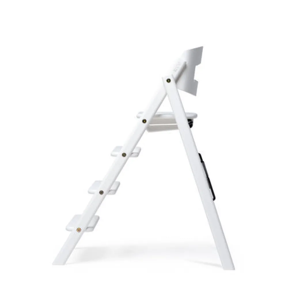 KAOS Klapp højstol foldbar bøg inkl. pude - hvid-Børn Højstole Med Tilbehør