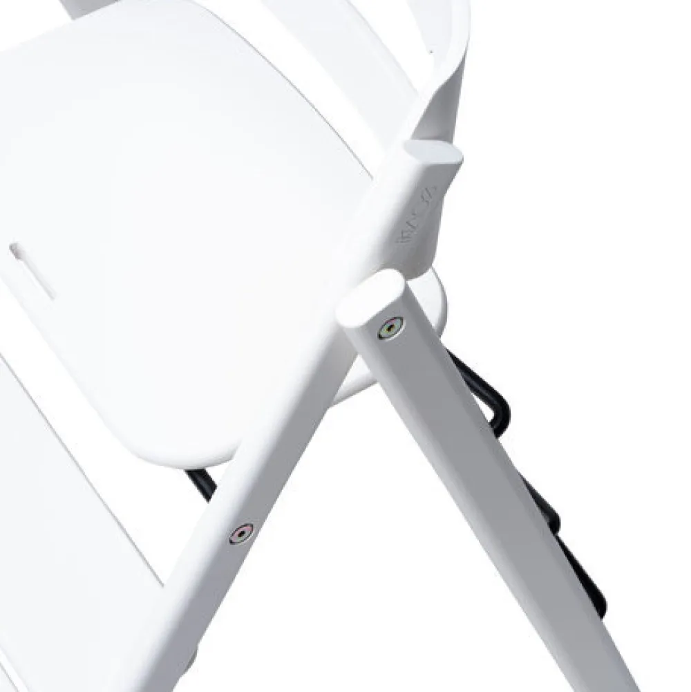 KAOS Klapp højstol foldbar bøg inkl. pude - hvid-Børn Højstole Med Tilbehør