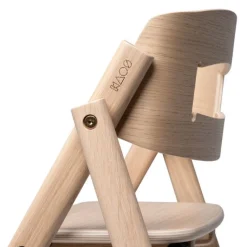 KAOS Klapp højstol foldbar eg inkl. pude - natur-Børn Højstole Med Tilbehør