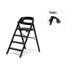 KAOS Klapp højstol foldbar eg inkl. bøjle - sand-Børn Højstole Med Tilbehør