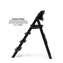 KAOS Klapp højstol foldbar eg inkl. bøjle - sand-Børn Højstole Med Tilbehør