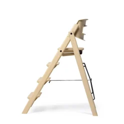 KAOS Klapp højstol foldbar genbrugsplast inkl. pude - sand-Børn Højstole Med Tilbehør