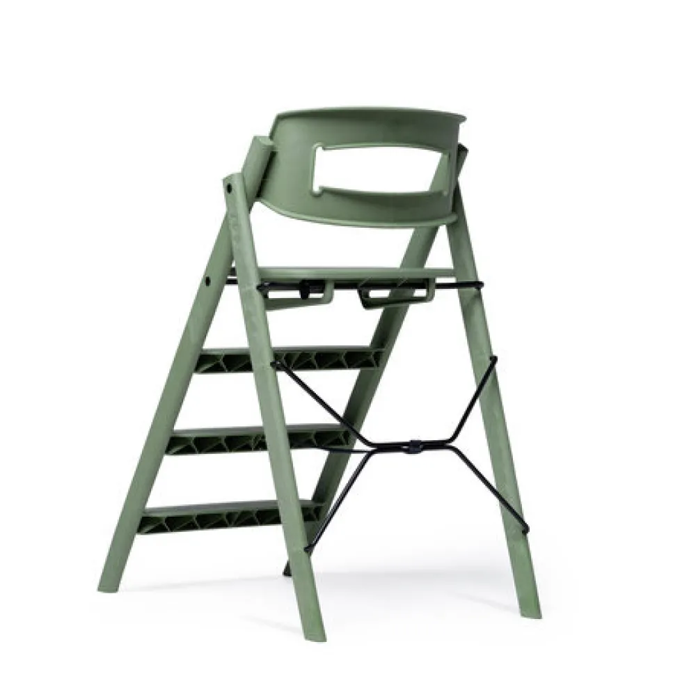 KAOS Klapp højstol foldbar genbrugsplast inkl. pude - grøn-Børn Højstole Med Tilbehør