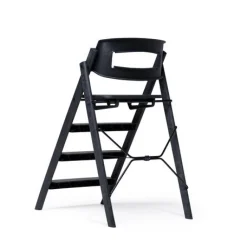 KAOS Klapp højstol foldbar genbrugsplast inkl. bøjle og bakke - sort-Børn Højstole Med Tilbehør