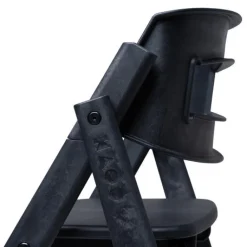 KAOS Klapp højstol foldbar genbrugsplast inkl. bøjle og bakke - sort-Børn Højstole Med Tilbehør