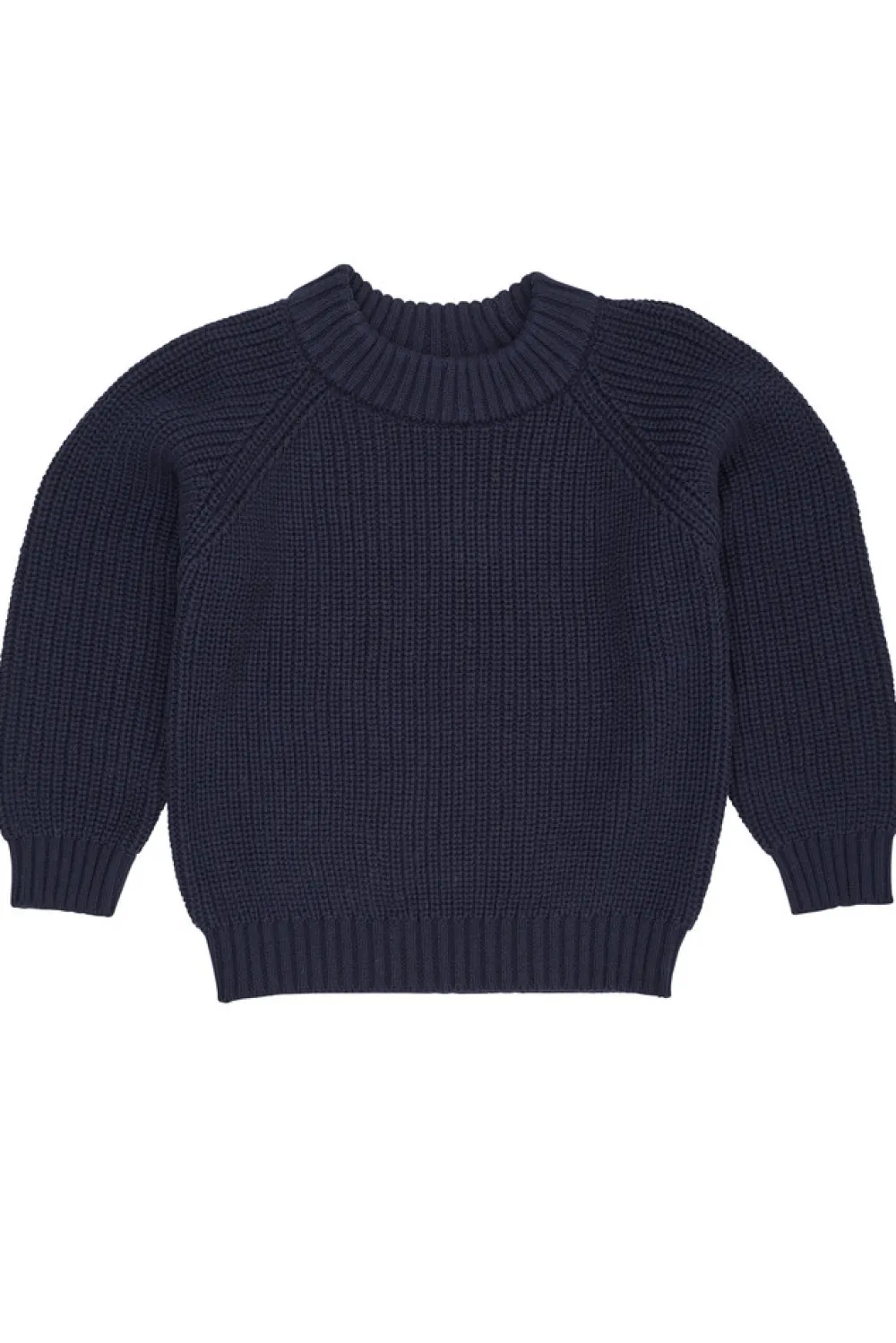 Copenhagen Colors Klasisk strikket bluse - NAVY- Cardigans, Veste & Trøjer