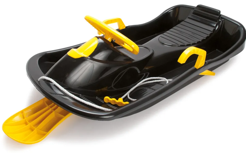 DanToy Kælk slæde med styr sort 95 cm.- Leg I Haven