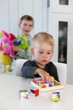 BABBLARNA Klodspuslespil i træ med 6 forskellige motiver- Puslespil