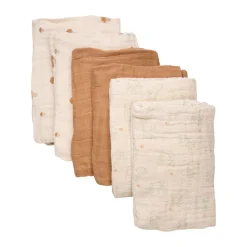 Pippi Øko. stofbleer (6-pak) - Almond-Børn Stofbleer & Klude|Stofbleer